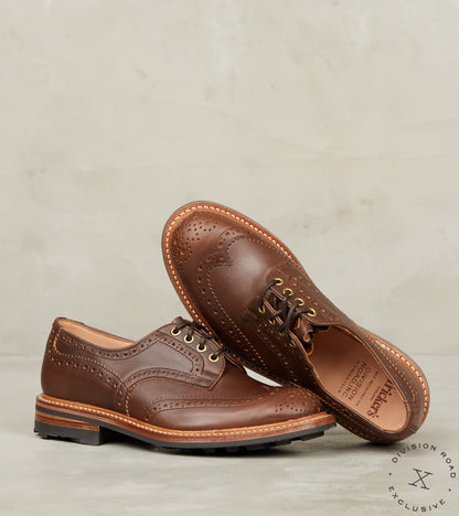 Bourton Brogue Derby - 4497 - Ridgeway - Horween Carolina Brown Tumbled Cavalier