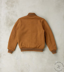 Division Road Dehen 1920 x DR Letterman Club Knit Jacket - Whiskey
