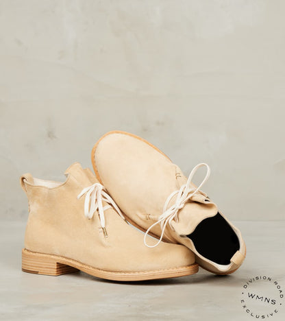 WMNs Double Fold - Leather ASP Sole - Sand Calf Suede