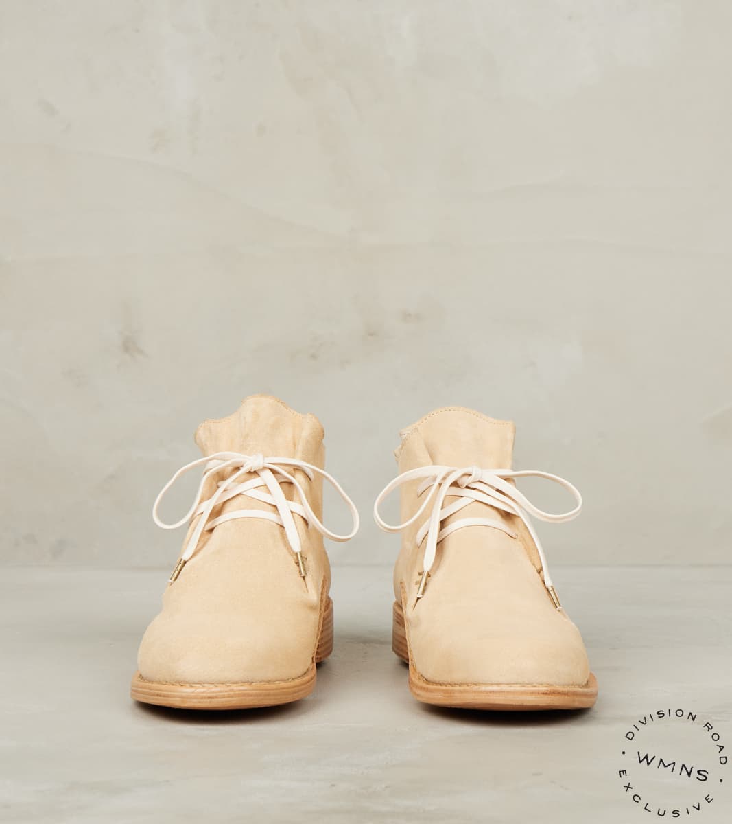 WMNs Double Fold - Leather ASP Sole - Sand Calf Suede
