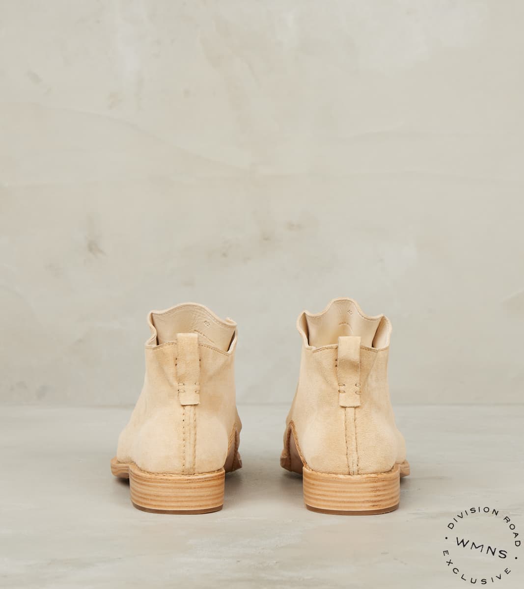 WMNs Double Fold - Leather ASP Sole - Sand Calf Suede