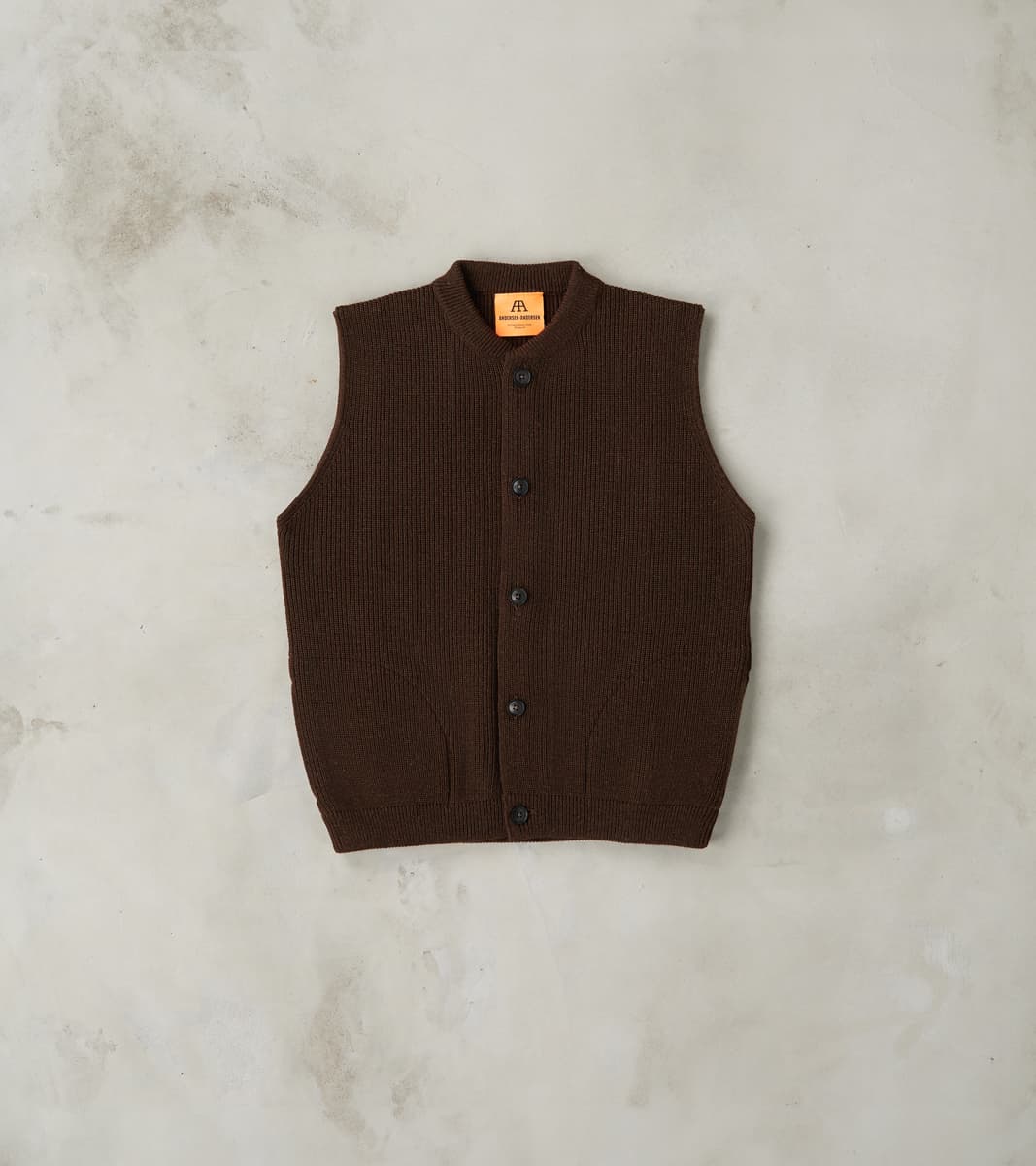 Andersen-Andersen Skipper Vest - Natural Brown