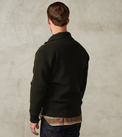 Sailor Full Zip Sweater - Hunting Green