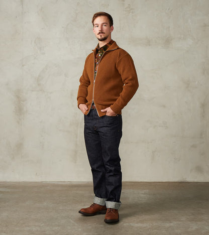 Sailor Full Zip Sweater - Tobak