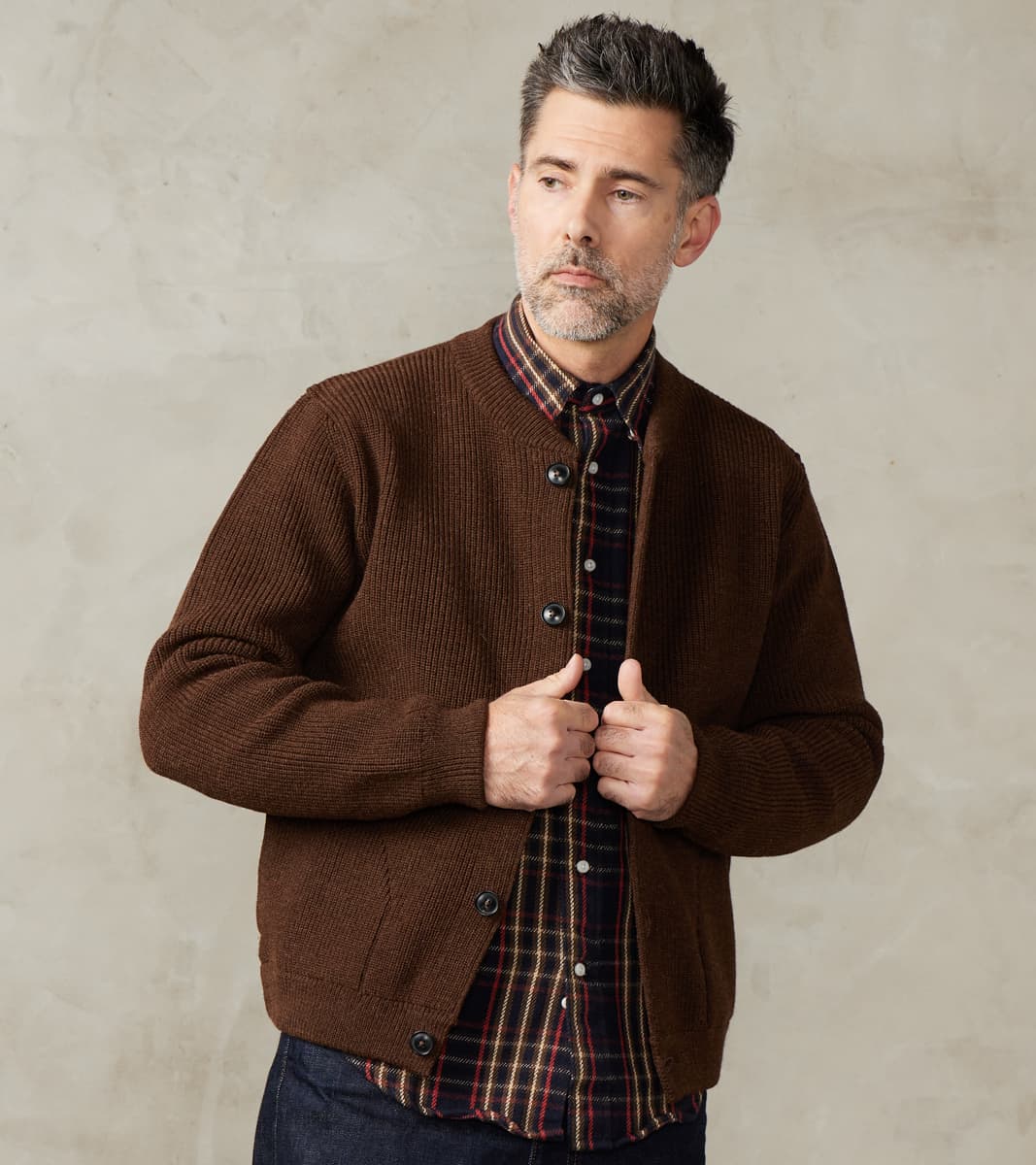 Andersen-Andersen Skipper Jacket - Natural Brown