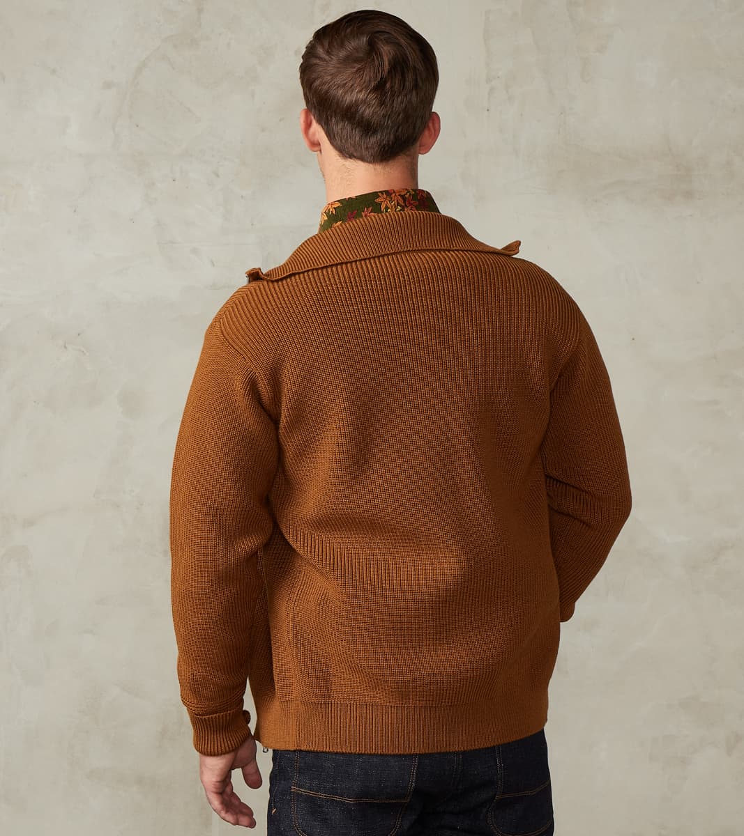 Sailor Full Zip Sweater - Tobak