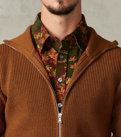 Sailor Full Zip Sweater - Tobak