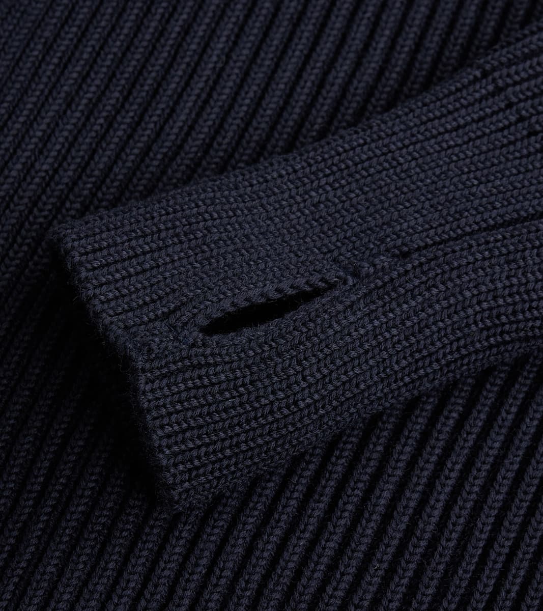 Andersen-Andersen Navy Full Zip Pocket Sweater - Navy – Division