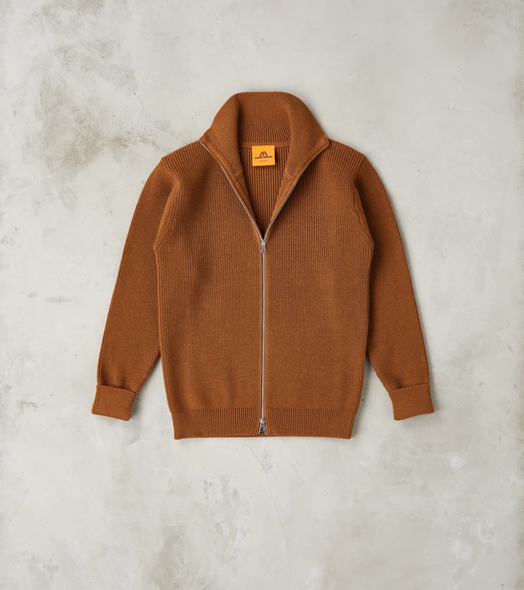 Andersen-Andersen Sailor Full Zip Sweater - Tobak