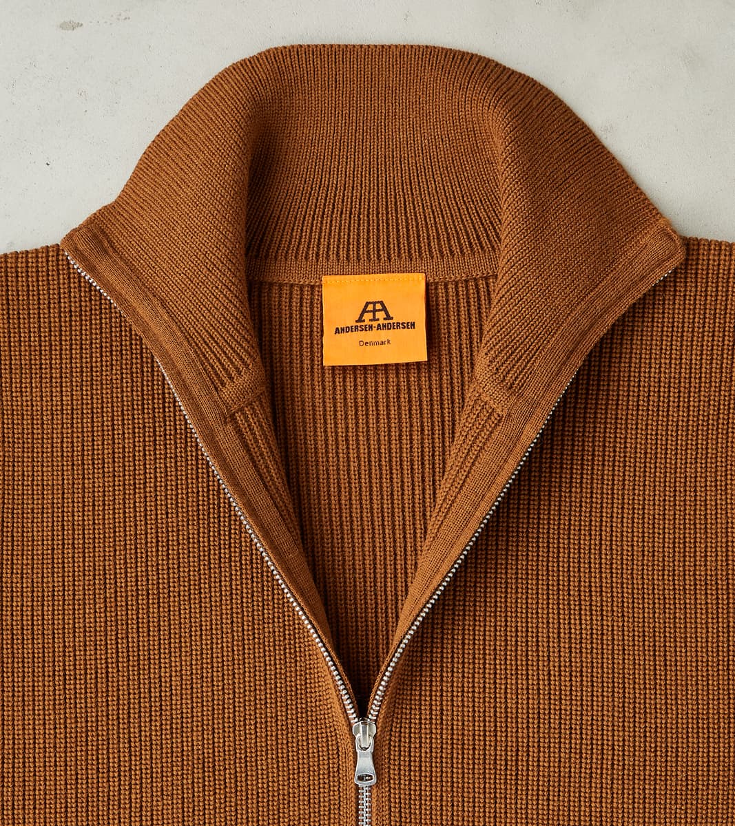Andersen-Andersen Sailor Full Zip Sweater - Tobak – Division Road
