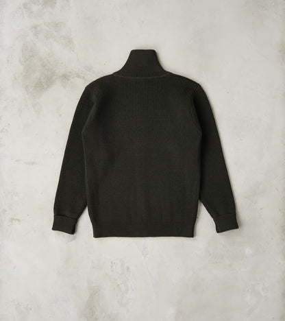 Sailor Full Zip Sweater - Hunting Green