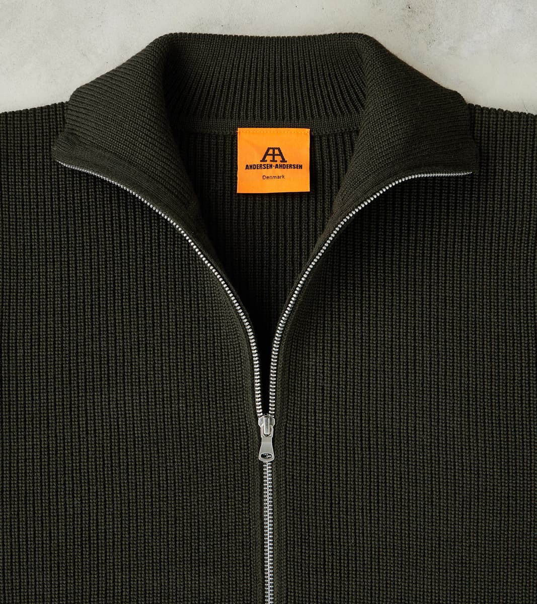 Sailor Full Zip Sweater - Hunting Green