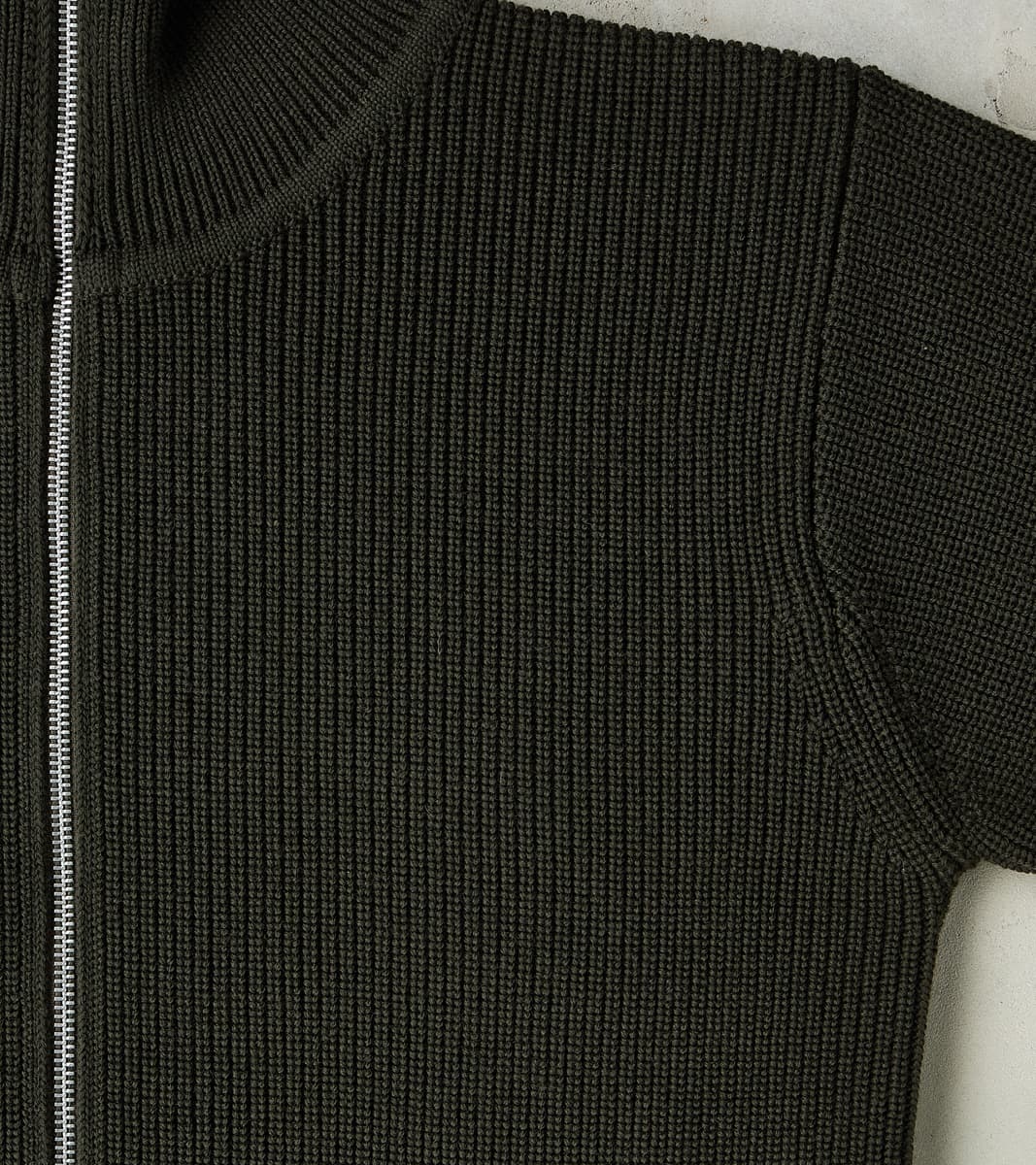 Sailor Full Zip Sweater - Hunting Green