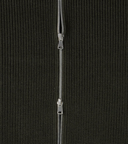 Sailor Full Zip Sweater - Hunting Green