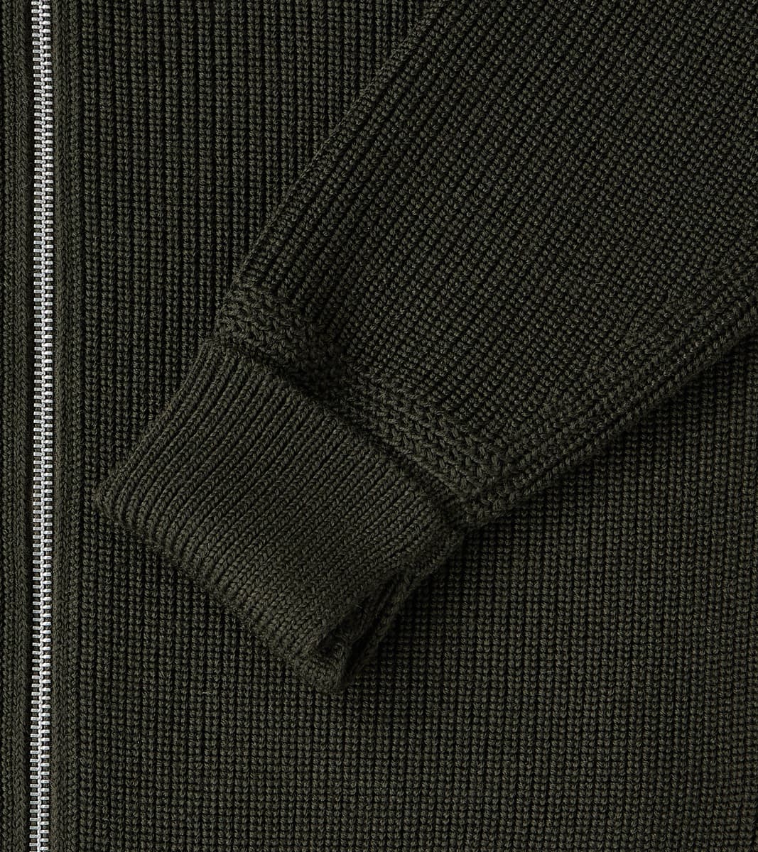 Andersen-Andersen Sailor Full Zip Sweater - Hunting Green