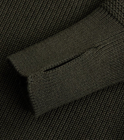 Sailor Full Zip Sweater - Hunting Green