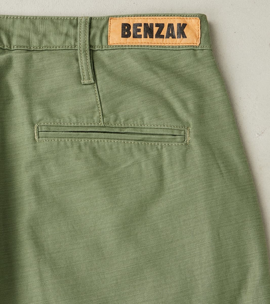 Benzak - BC-01 New Tapered Chino - 10oz Army Green Military Twill