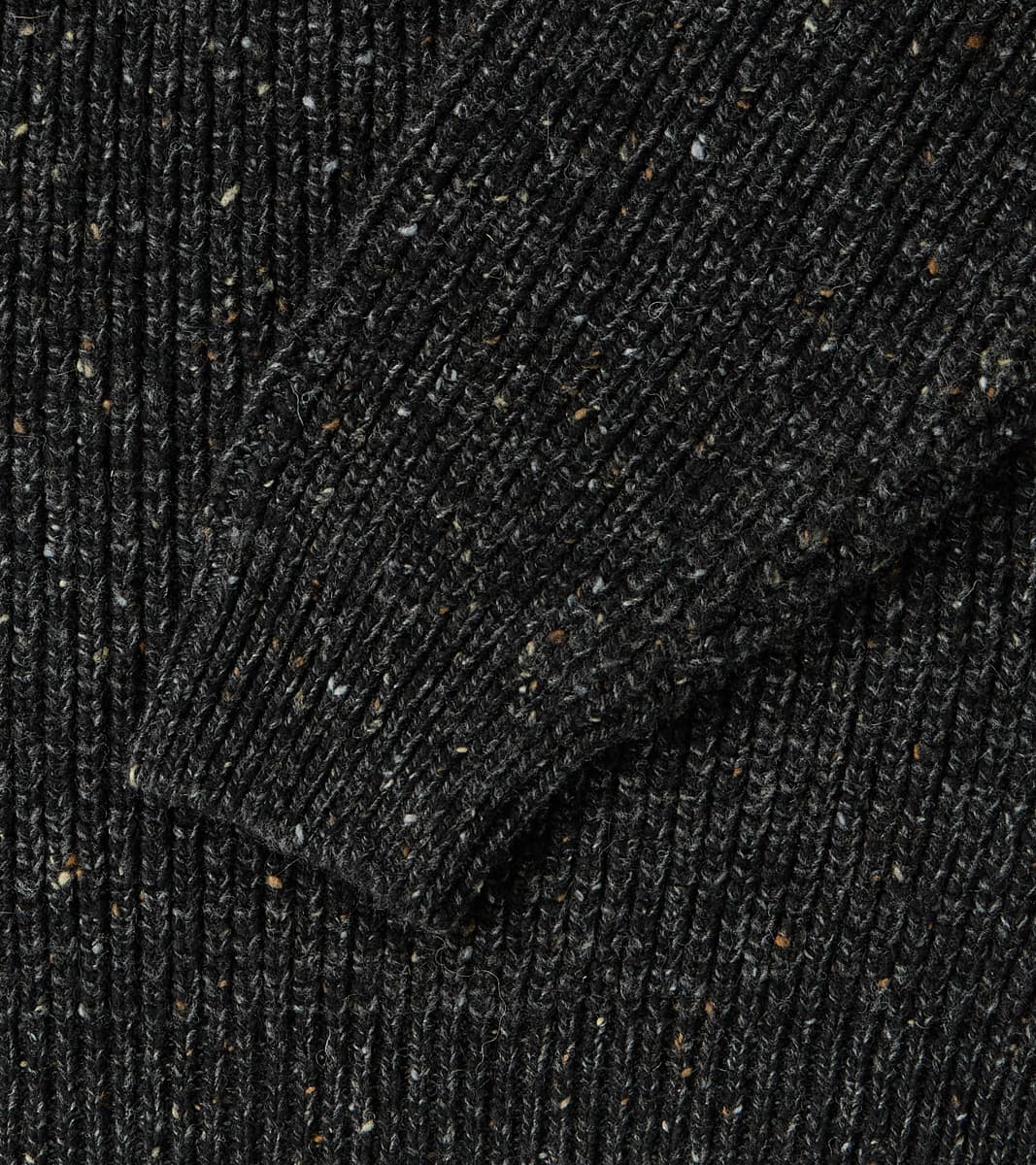 Signature Crew Neck Donegal Yarn Knit - Black