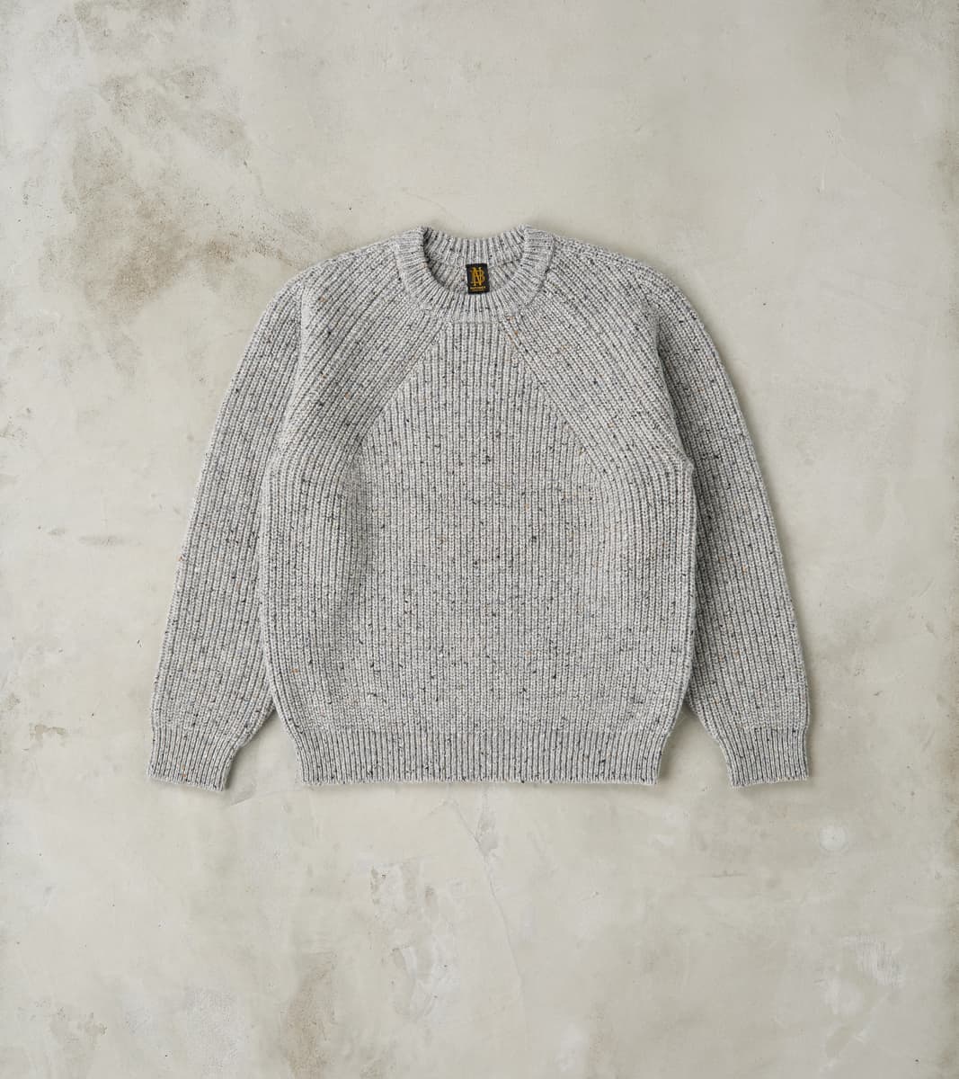 Batoner Signature Crew Neck Donegal Yarn Knit - Grey