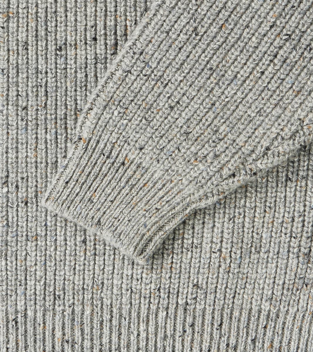 Signature Crew Neck Donegal Yarn Knit - Grey