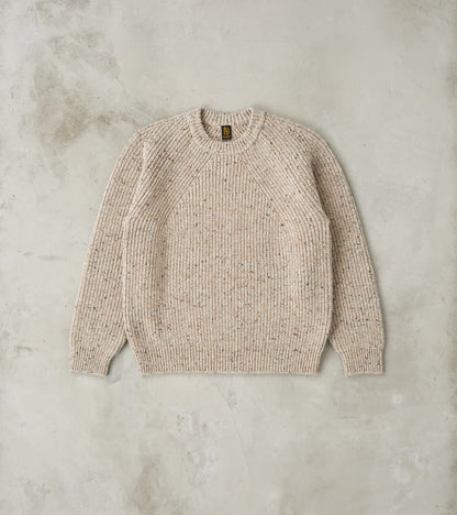 Batoner Signature Crew Neck Donegal Yarn Knit - Beige