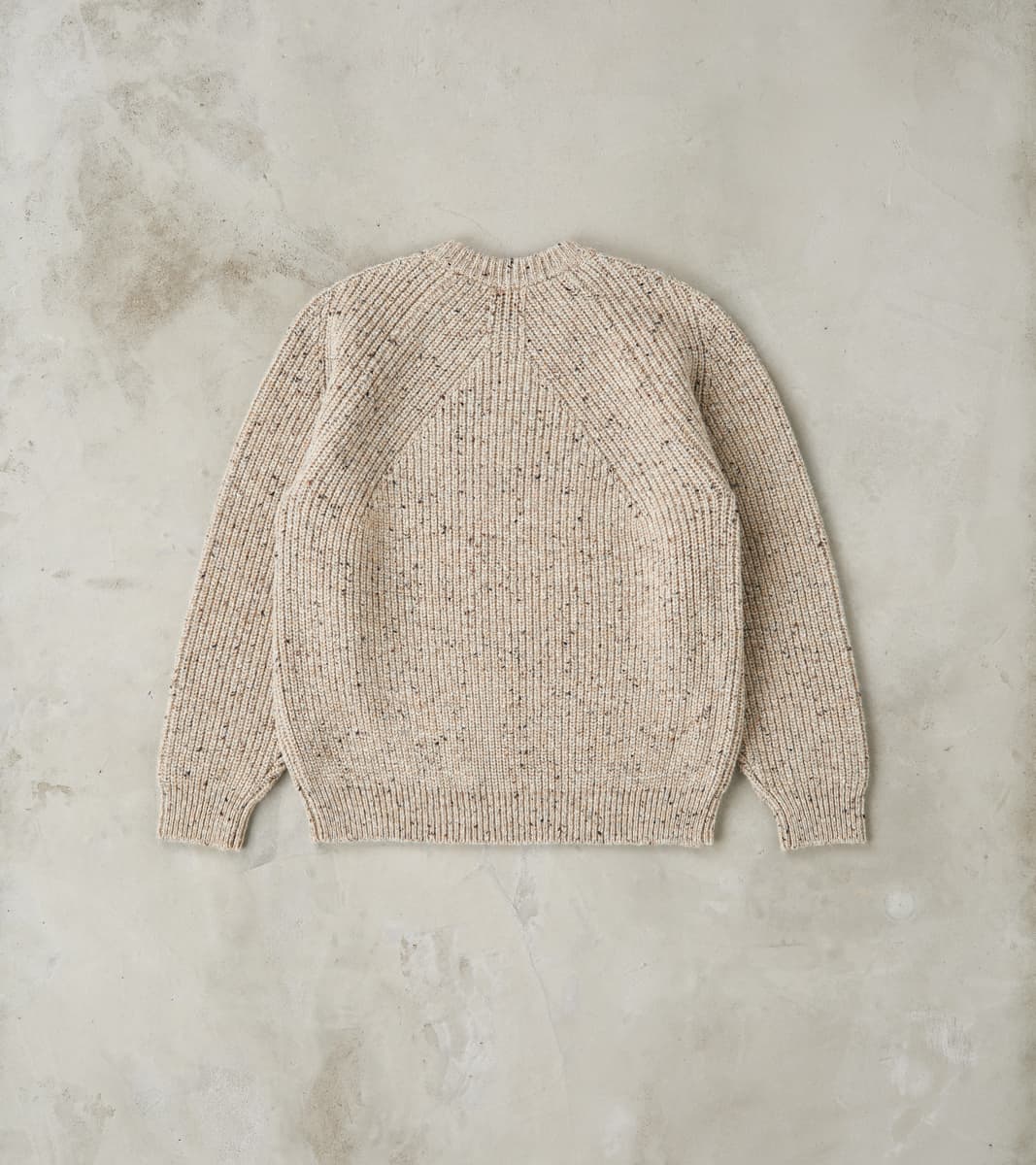 Signature Crew Neck Donegal Yarn Knit - Beige