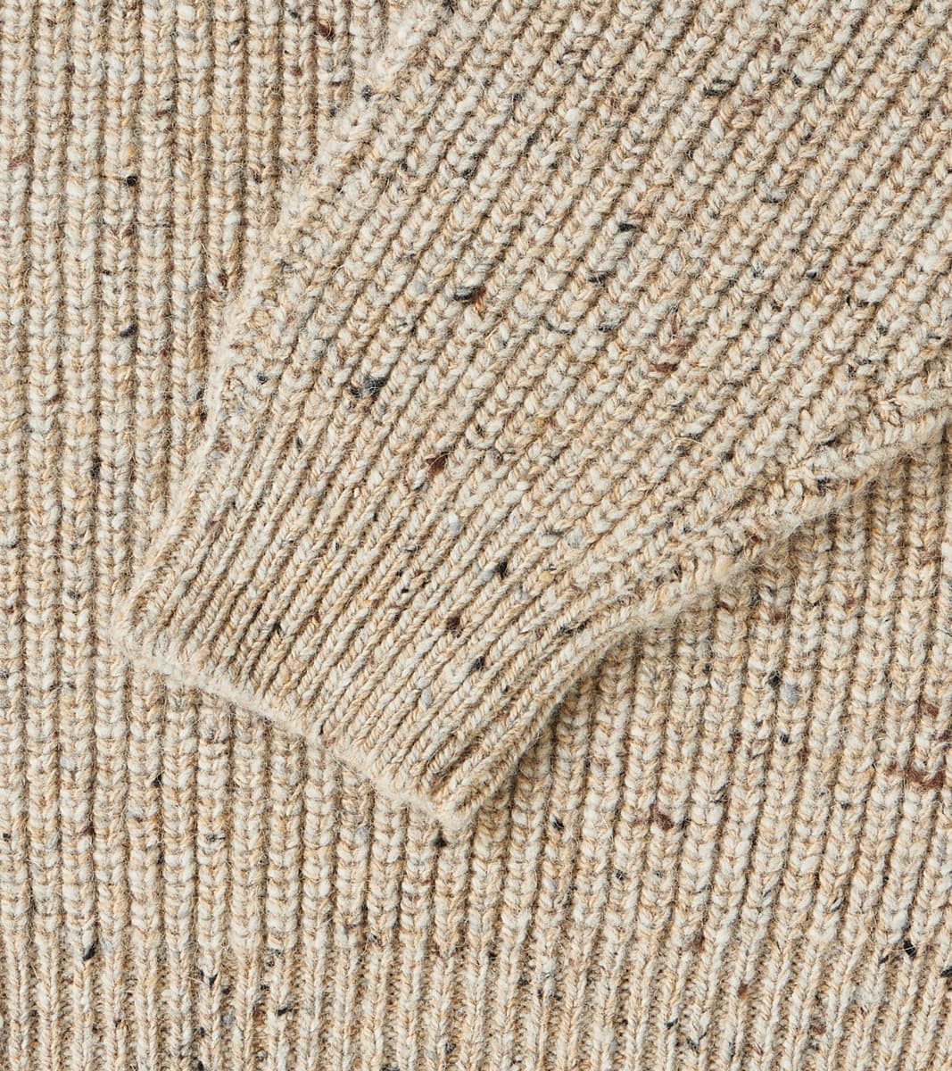Signature Crew Neck Donegal Yarn Knit - Beige