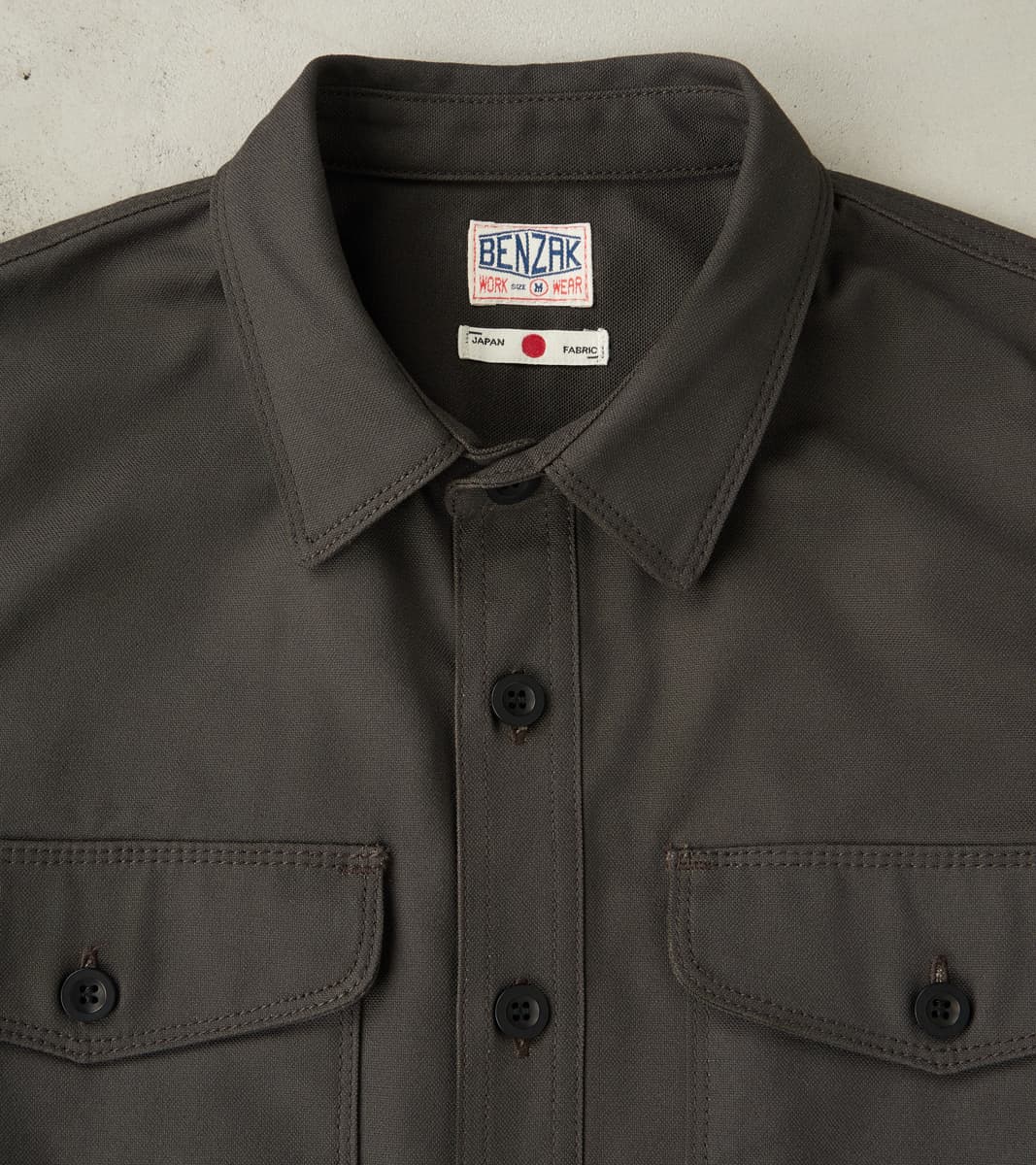 BWS-04 - Scout Overshirt - 9oz Slate Selvedge Duck Canvas