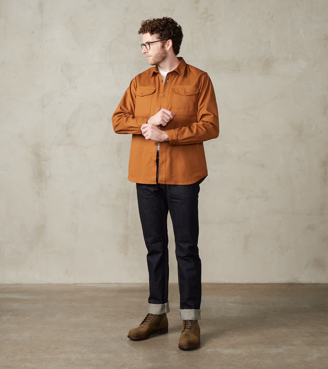 BWS-04 - Scout Overshirt - 9oz Brown Selvedge Duck Canvas