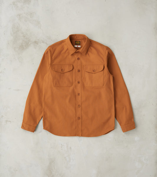 Benzak - BWS-04 - Scout Overshirt - 9oz Brown Selvedge Duck Canvas