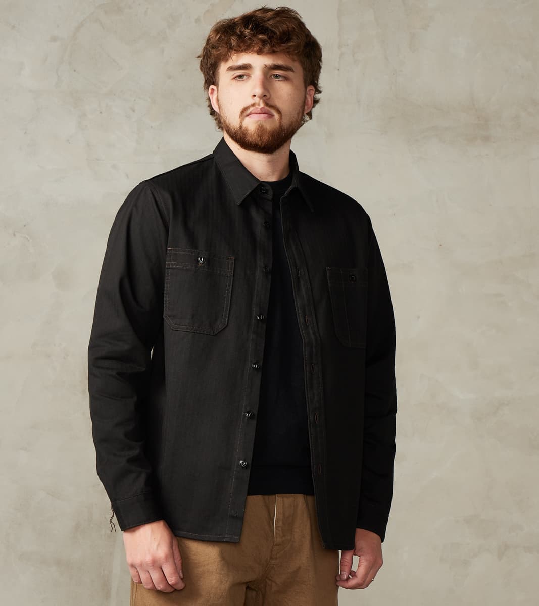 25SS BISOWN WIDE CHINO/ BLACK サイズ3 Officer Chino ~ Black Twill – 3sixteen