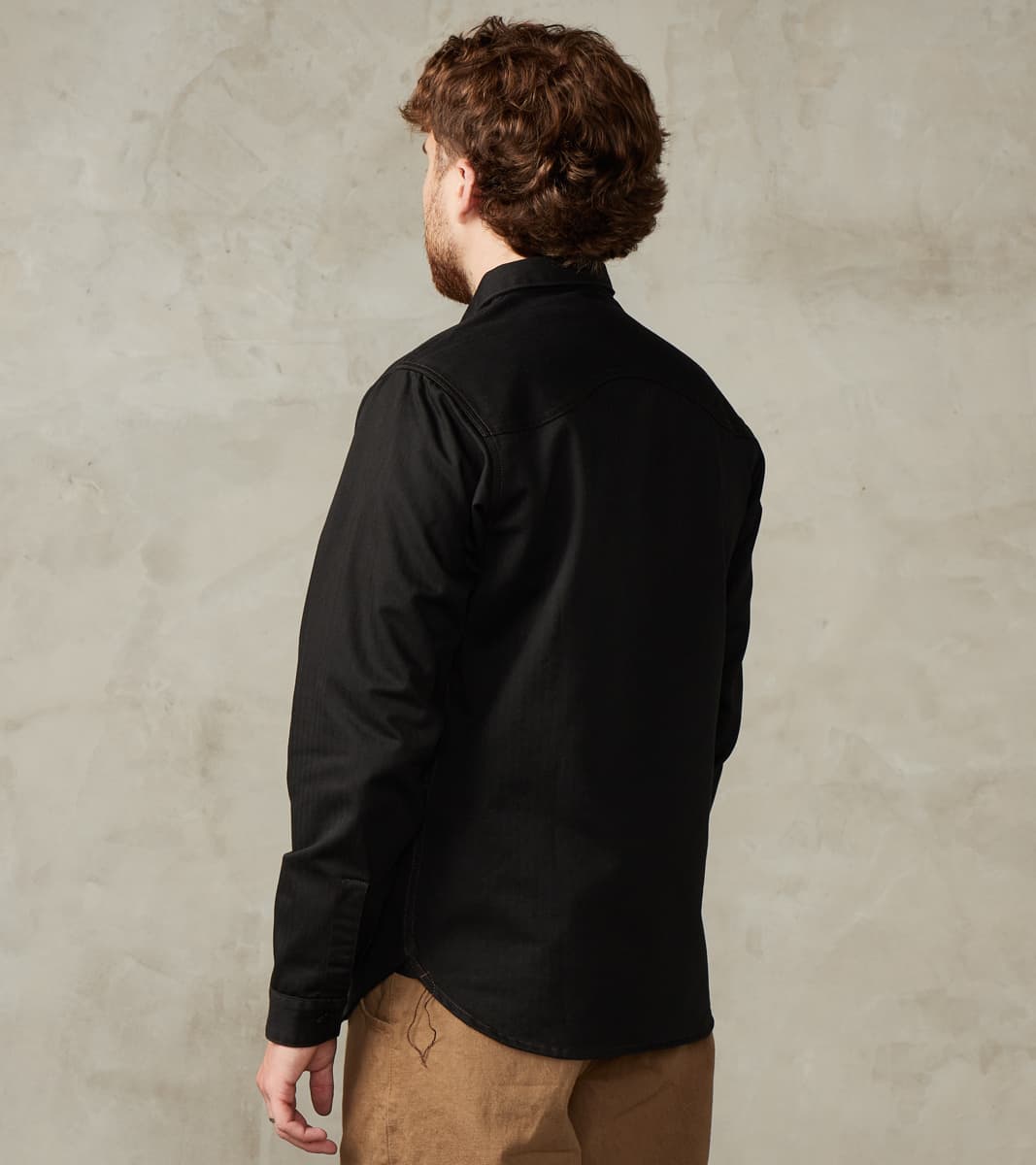 bamink ブラウス BWS-02 UTILITY SHIRT 8 oz. brown herringbone | BENZAK – Benzak