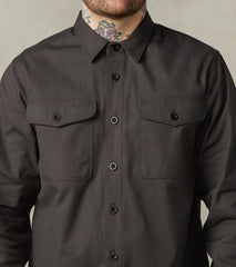 BWS-04 - Scout Overshirt - 9oz Slate Selvedge Duck Canvas