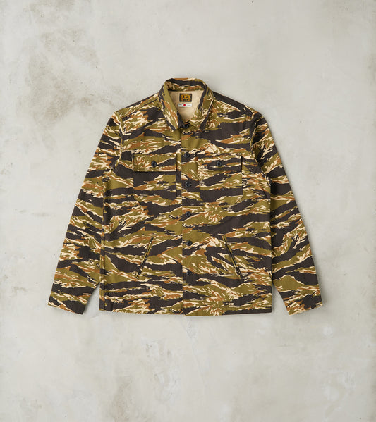 Benzak - BWS-03 - Military Overshirt - 8oz Tiger Camo Ripstop