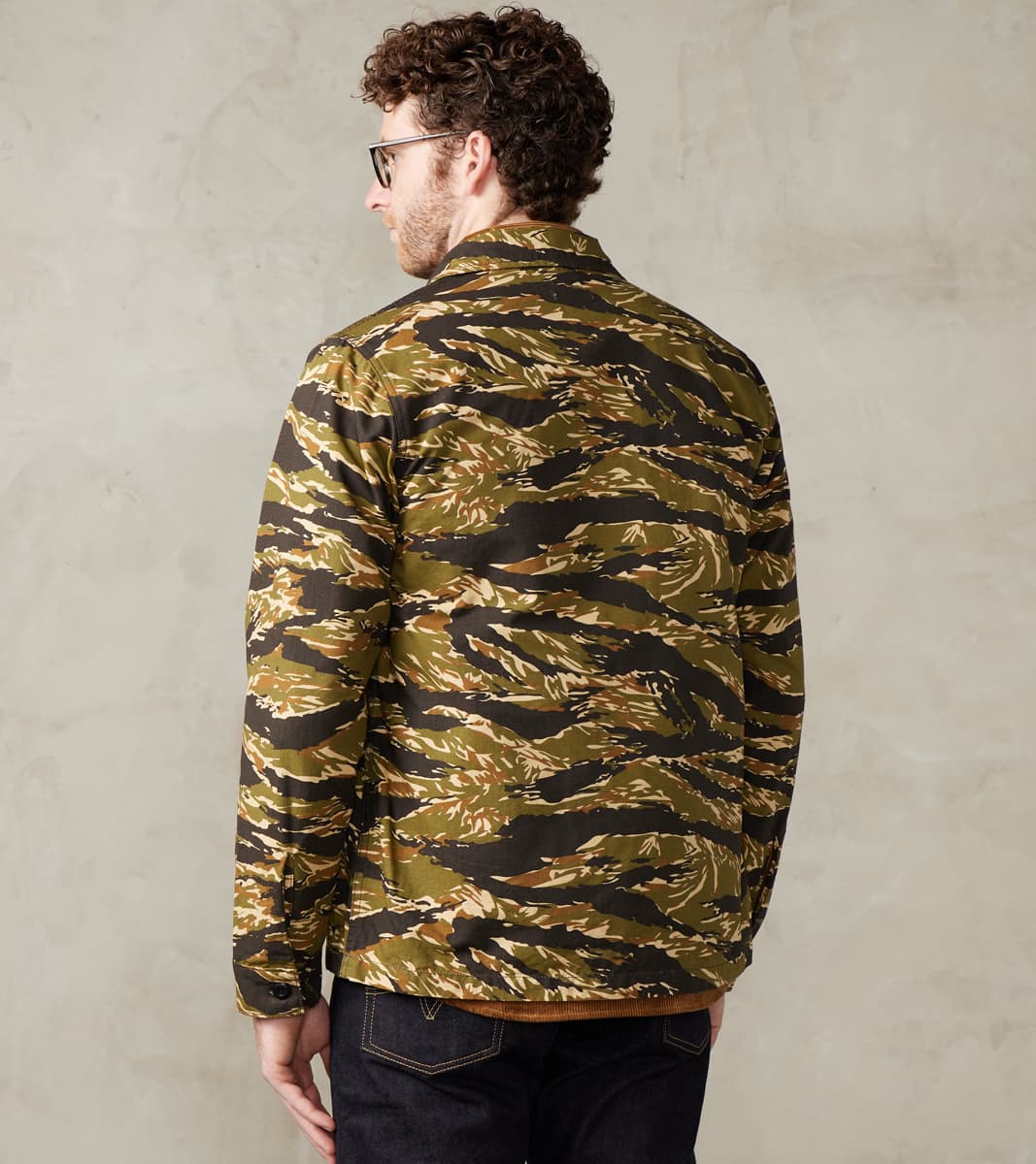 BWS-03 - Military Overshirt - 8oz Tiger Camo Ripstop