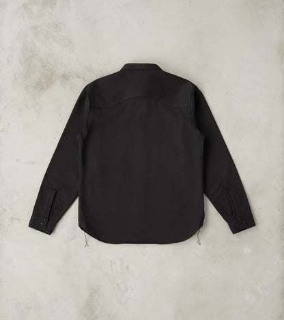 BWS-02 - Utility Shirt - 8oz Black Herringbone Twill