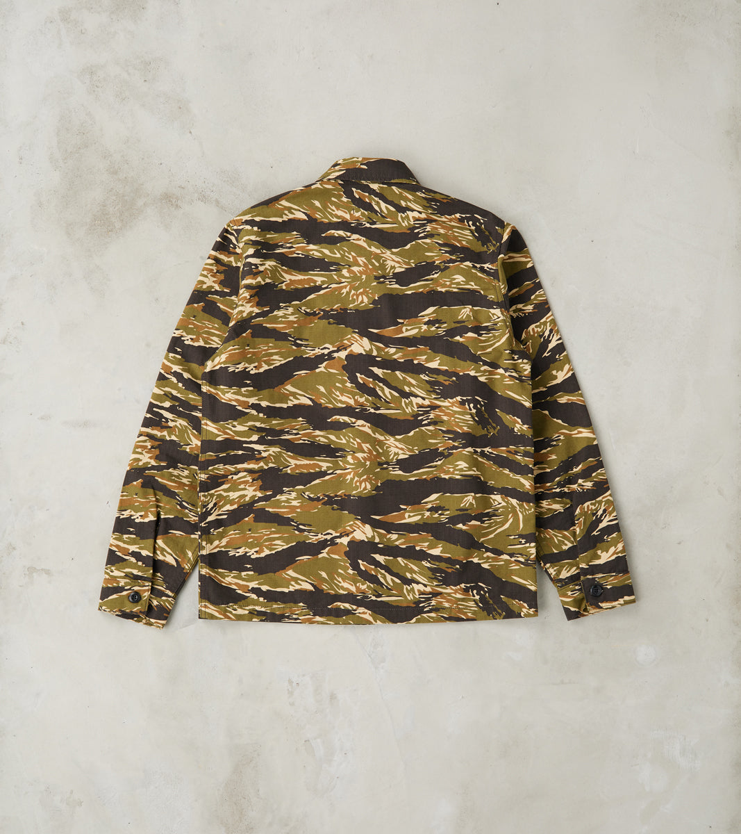 BWS-03 - Military Overshirt - 8oz Tiger Camo Ripstop