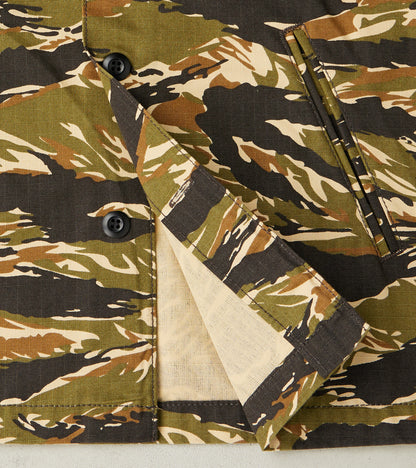 BWS-03 - Military Overshirt - 8oz Tiger Camo Ripstop