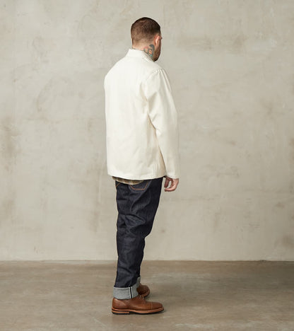 BWJ-01 - Worker Jacket - 14oz Ecru Paint Roller Selvedge Denim