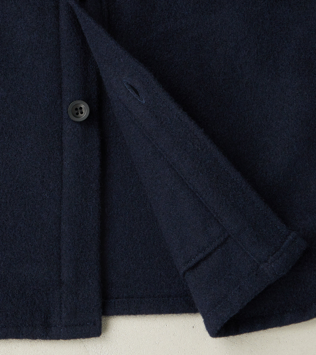 BWS-05 - CPO Overshirt - 14oz Dark Navy Wool Mosser