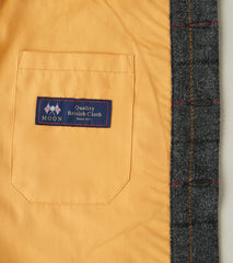 Crissman Overshirt - Abraham Moon® Shetland Estate Tweed - Charcoal Plaid