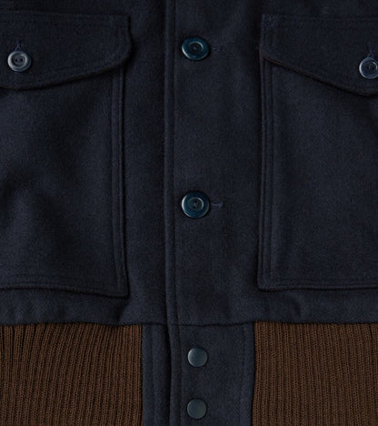 Winston Jacket - Fox Brothers® Exmoor Overcoating - Midnight Herringbone