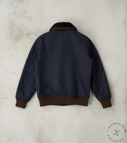 Winston Jacket - Fox Brothers® Exmoor Overcoating - Midnight Herringbone