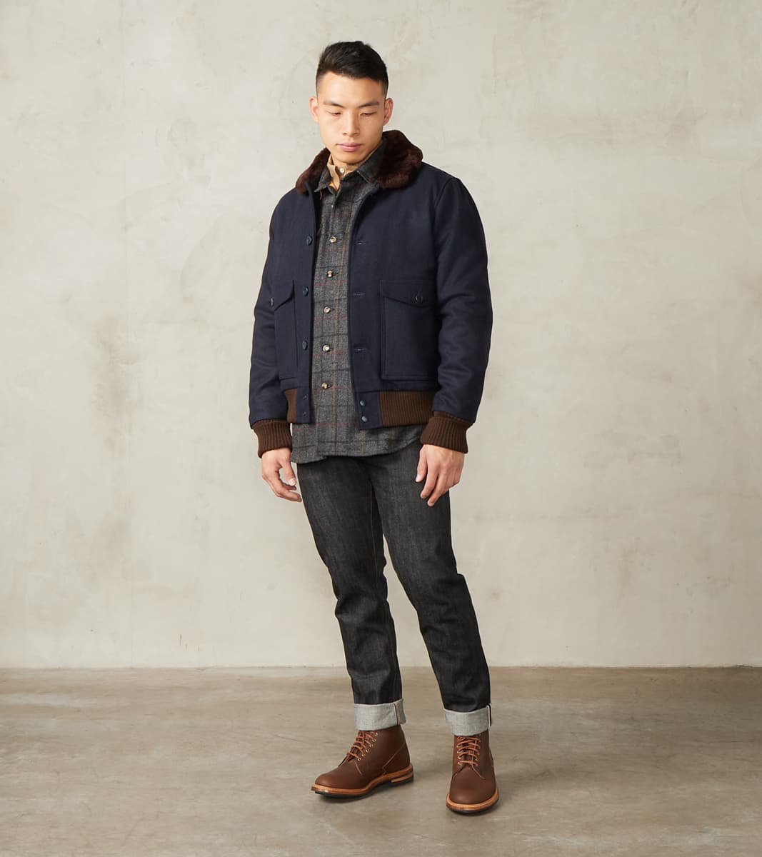 Dehen 1920 x Division Road Winston Jacket - Fox Brothers® Exmoor Overcoating - Mi…