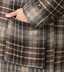Gloverall Duffle Coat - Heavy Sonsie Tweed - Undyed Shepherd's Check