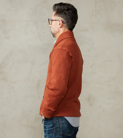 Shawl Cardigan - Burnt Orange