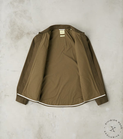 Water Repellent Organic Cotton Overshirt - Khaki