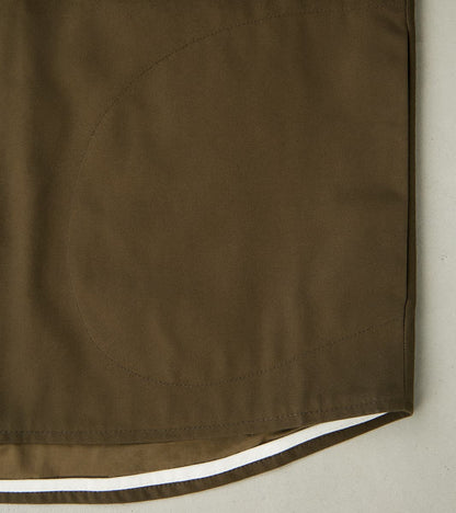 Water Repellent Organic Cotton Overshirt - Khaki