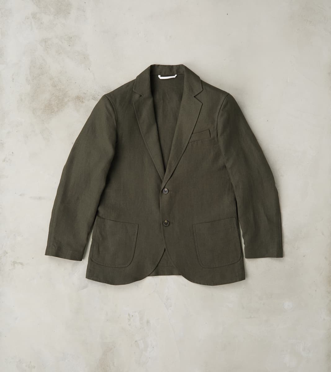 De Bonne Facture Belgium Washed Linen Essential Jacket - Arabica