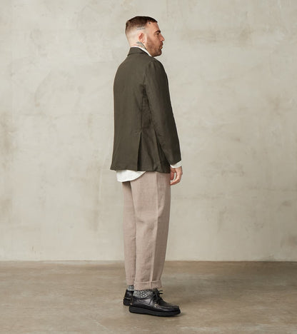 Belgium Washed Linen Essential Jacket - Arabica